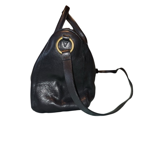 MADEWELL The Prague Satchel Leather Black Bag Crossbody Purse - Picture 5 of 16